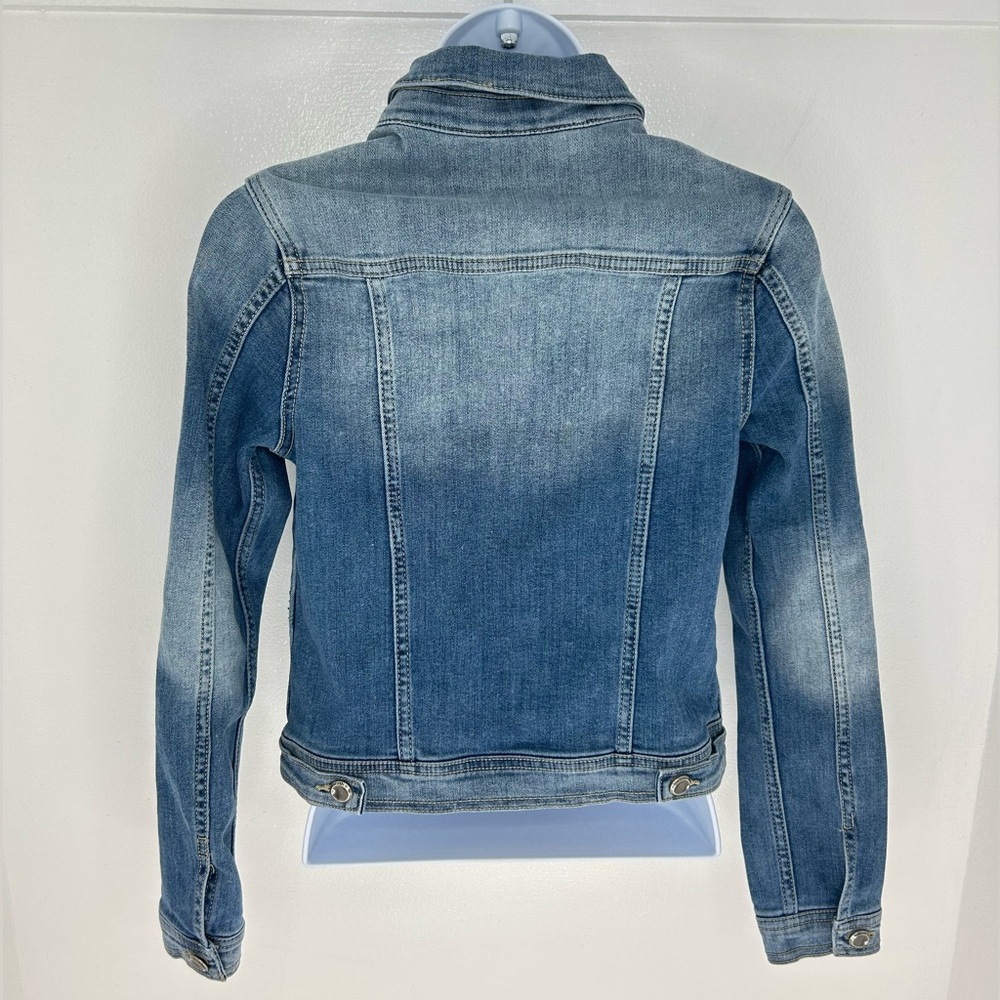 KanCan Los Angeles Denim Button Front Jean Jacket‎ Small Trucker KC7041/J-396 - Picture 7 of 13